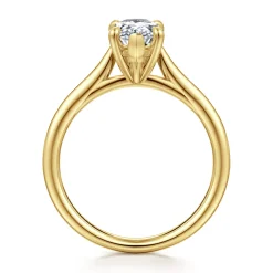 Hot Gabriel & Co. Bena - 14K Yellow Gold Pear Shape Solitaire Diamond Engagement Ring