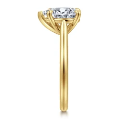 Hot Gabriel & Co. Bena - 14K Yellow Gold Pear Shape Solitaire Diamond Engagement Ring