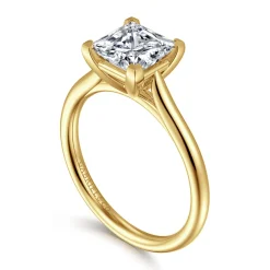 Online Gabriel & Co. Bena - 14K Yellow Gold Princess Cut Solitaire Diamond Engagement Ring