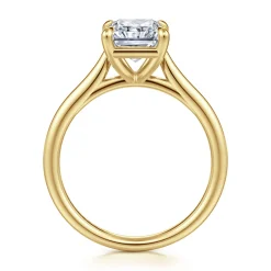 Hot Gabriel & Co. Bena - 14K Yellow Gold Radiant Cut Solitaire Diamond Engagement Ring