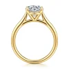 Hot Gabriel & Co. Bena - 14K Yellow Gold Round Solitaire Diamond Engagement Ring