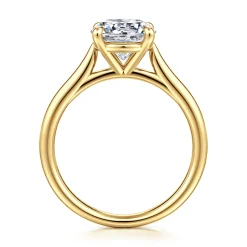 Hot Gabriel & Co. Bena - 14K Yellow Gold Round Solitaire Diamond Engagement Ring