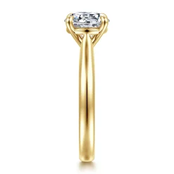 Sale Gabriel & Co. Bena - 14K Yellow Gold Round Solitaire Diamond Engagement Ring
