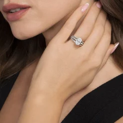 Gabriel & Co. Bexley - 14K White Gold Oval Diamond Engagement Ring