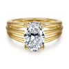 Best Gabriel & Co. Bexley - 14K Yellow Gold Split Shank Oval Diamond Engagement Ring