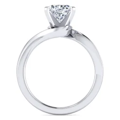 Gabriel & Co. Blair - 14K White Gold Bypass Round Diamond Engagement Ring