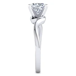 Gabriel & Co. Blair - 14K White Gold Bypass Round Diamond Engagement Ring