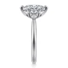Sale Gabriel & Co. Blaise - 14K White Gold Oval Three Stone Diamond Engagement Ring