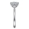 Gabriel & Co. Blaise - 14K White Gold Round Three Stone Diamond Engagement Ring