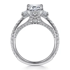 Outlet Gabriel & Co. Blanka - 14K White Gold Diamond Engagement Ring