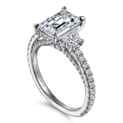 Outlet Gabriel & Co. Blanka - 14K White Gold Diamond Engagement Ring