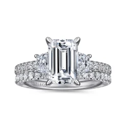 Outlet Gabriel & Co. Blanka - 14K White Gold Diamond Engagement Ring