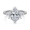 Gabriel & Co. Bleine - 14K White Gold Marquise Shape Diamond Engagement Ring