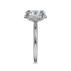 Sale Gabriel & Co. Bonnie - 14K White Gold Oval Hidden Halo Diamond Engagement Ring