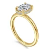 Online Gabriel & Co. Bonnie - 14K Yellow Gold Oval Hidden Halo Diamond Engagement Ring