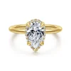 Gabriel & Co. Bonnie - 14K Yellow Gold Pear Shape Hidden Halo Diamond Engagement Ring