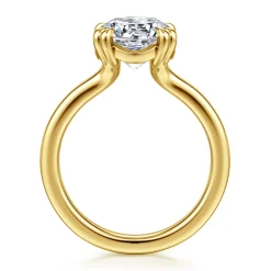 Hot Gabriel & Co. Brandi - 14K Yellow Gold Double Prong Round Diamond Engagement Ring