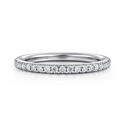 Gabriel & Co. Brasilia - 14K White Gold Diamond Wedding Band - 0.35 ct
