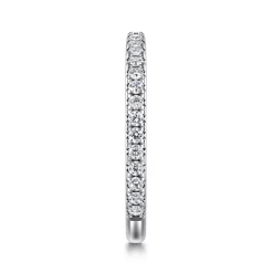 Gabriel & Co. Brasilia - 14K White Gold Diamond Wedding Band - 0.35 ct