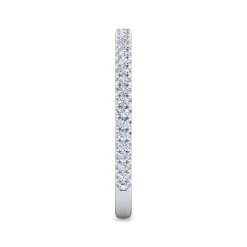 Sale Gabriel & Co. Brasilia - 14K White Gold Diamond Wedding Band - 0.2 ct