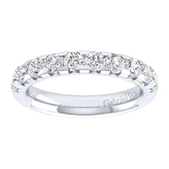 Outlet Gabriel & Co. Brasilia - 14K White Gold Diamond Anniversary Band - 1 ct