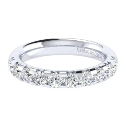 Outlet Gabriel & Co. Brasilia - 14K White Gold Diamond Anniversary Band - 1 ct