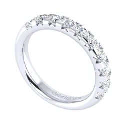 Outlet Gabriel & Co. Brasilia - 14K White Gold Diamond Anniversary Band - 1 ct