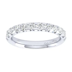 Discount Gabriel & Co. Brasilia - 14K White Gold Diamond Anniversary Band - 0.73 ct