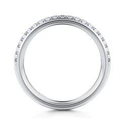 Discount Gabriel & Co. Brasilia - 14K White Gold Diamond Wedding Band - 0.25 ct