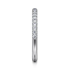 Discount Gabriel & Co. Brasilia - 14K White Gold Diamond Wedding Band - 0.25 ct
