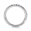 Discount Gabriel & Co. Brasilia - 14K White Gold Micro Pave Diamond Eternity Band - 1 ct