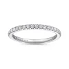 Clearance Gabriel & Co. Brasilia - 14K White Gold Micro Pave Diamond Eternity Band - 0.5 ct