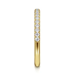 Sale Gabriel & Co. Brasilia - 14K Yellow Gold Diamond Anniversary Band - 0.25 ct