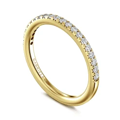 Sale Gabriel & Co. Brasilia - 14K Yellow Gold Diamond Anniversary Band - 0.25 ct