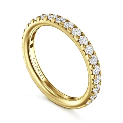 Online Gabriel & Co. Brasilia - 14K Yellow Gold Diamond Anniversary Band - 0.74 ct
