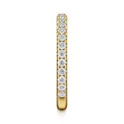 Sale Gabriel & Co. Brasilia - 14K Yellow Gold Diamond Anniversary Band - 0.55 ct