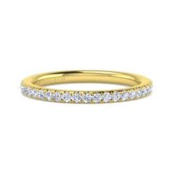 Outlet Gabriel & Co. Brasilia - 14K Yellow Gold Diamond Wedding Band - 0.35 ct