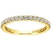 Clearance Gabriel & Co. Brasilia - 14K Yellow Gold Micro Pave Set Diamond Eternity Band - 0.7 ct