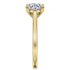 Outlet Gabriel & Co. Bravo - 14K Yellow Gold Round Solitaire Diamond Engagement Ring