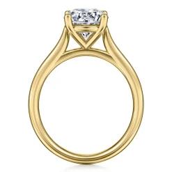 Outlet Gabriel & Co. Bravo - 14K Yellow Gold Round Solitaire Diamond Engagement Ring