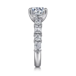 Gabriel & Co. Briella - 18K White Gold Round Diamond Engagement Ring
