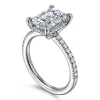 Online Gabriel & Co. Broderick - 14K White Gold Emerald Cut Diamond Engagement Ring