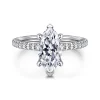 Gabriel & Co. Broderick - 14K White Gold Marquise Shape Diamond Engagement Ring