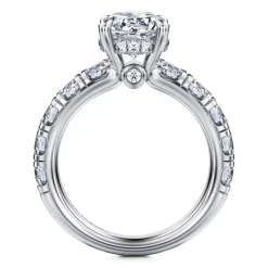 Gabriel & Co. Broderick - 14K White Gold Round Diamond Engagement Ring