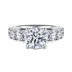 Gabriel & Co. Broderick - 14K White Gold Round Diamond Engagement Ring