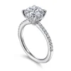 Outlet Gabriel & Co. Broderick - 14K White Gold Round Diamond Engagement Ring