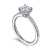 Gabriel & Co. Broderick - 14K White Gold Round Diamond Engagement Ring