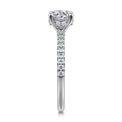 Gabriel & Co. Broderick - 14K White Gold Round Diamond Engagement Ring