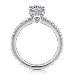 Gabriel & Co. Broderick - 14K White Gold Round Diamond Engagement Ring