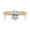 Gabriel & Co. Broderick - 14K Yellow Gold Oval Diamond Engagement Ring